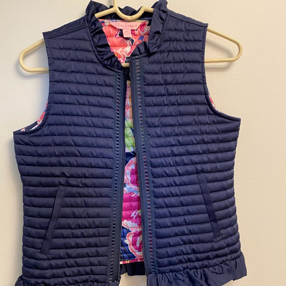 Lilly Pulitzer quilted vest 12-14